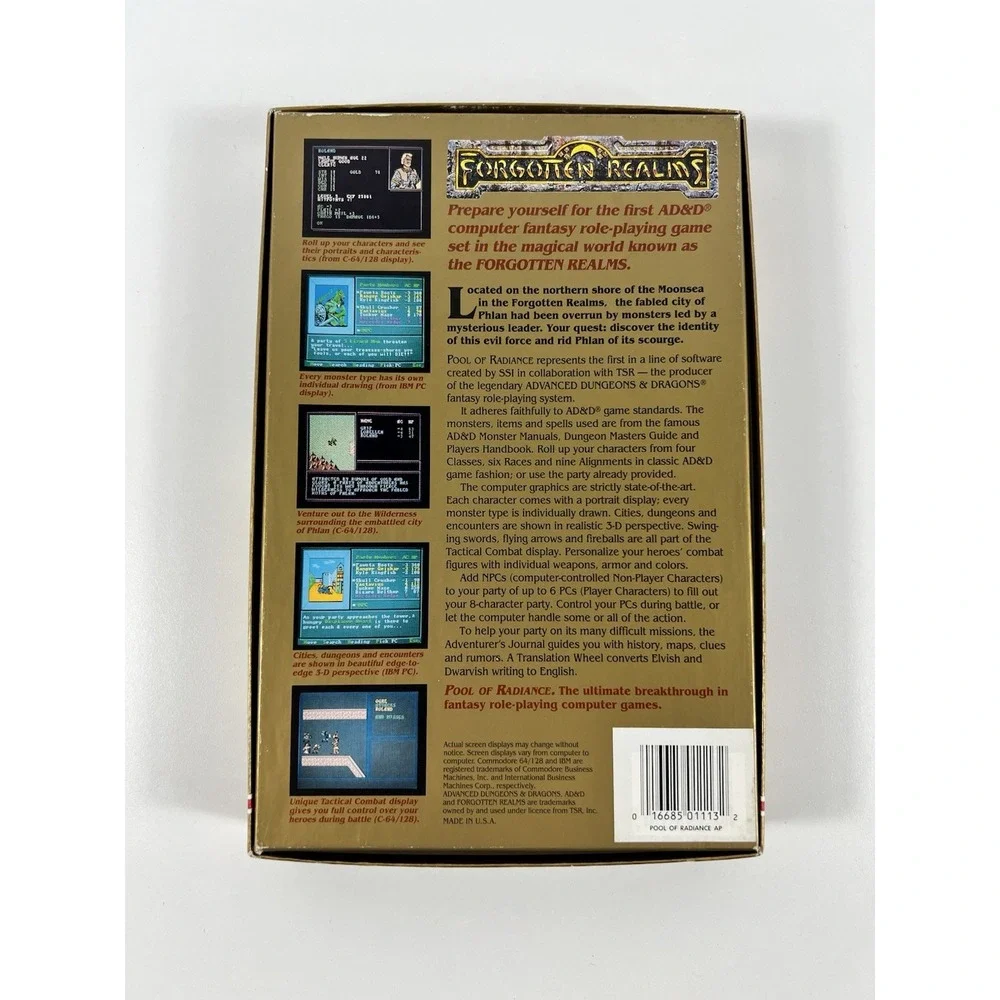 Advanced Dungeons & Dragons: Pool of Radiance ~ Apple II, 1988